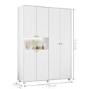 Ver imagem 5 de Armário de Quarto 6 Portas Multiuso com Prateleira