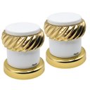 Ver imagem 4 de Misturador de Mesa Deca Village Bica Baixa Dourado e Branco - 1875e77dobr