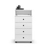 Mesa de Cabeceira 4 Gavetas com Nicho Luxo Ii New:branco - 2