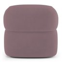 Ver imagem 5 de Kit 02 Poltronas Orgânicas Giratória Living Glee Veludo Rosê - Desk Design