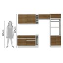 Ver imagem 4 de Cozinha Completa Cristal com Armário e Balcão Rustic Madesa