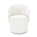 Ver imagem 7 de Poltrona e Puff Redondo Orgânico para Sala Malu Bouclê Off White M11 - D'Rossi