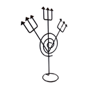 Ver imagem 3 de Ferramenta para Assentamento de Exu Gira Mundo Modelo 5