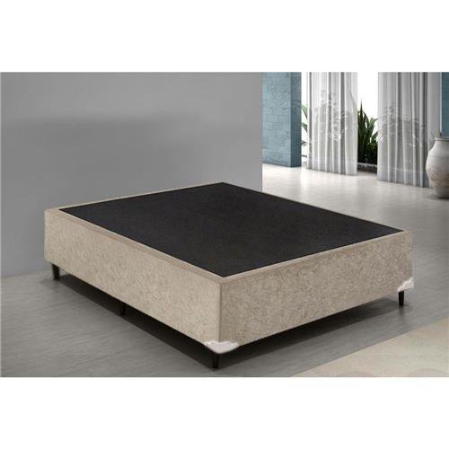 Base Box Viúva Suede Bege - 42x128x188:bege - 3