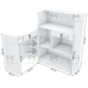 Ver imagem 2 de BALCÃO CAIXA, ATENDIMENTO 100% MDF M478.B (LOJA, COMÉRICO) MUNDI MOVEIS