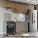 Ver imagem 1 de Armário de Cozinha Modulada Completa Reta 4 Peças 2,80m Botanic Kappesberg