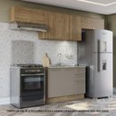 Ver imagem 1 de Armário de Cozinha Modulada Completa Reta 4 Peças 2,80m 275 Botanic Kappesberg