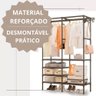 Guarda-roupa Portátil Arara Multifuncional Desmontável - 4