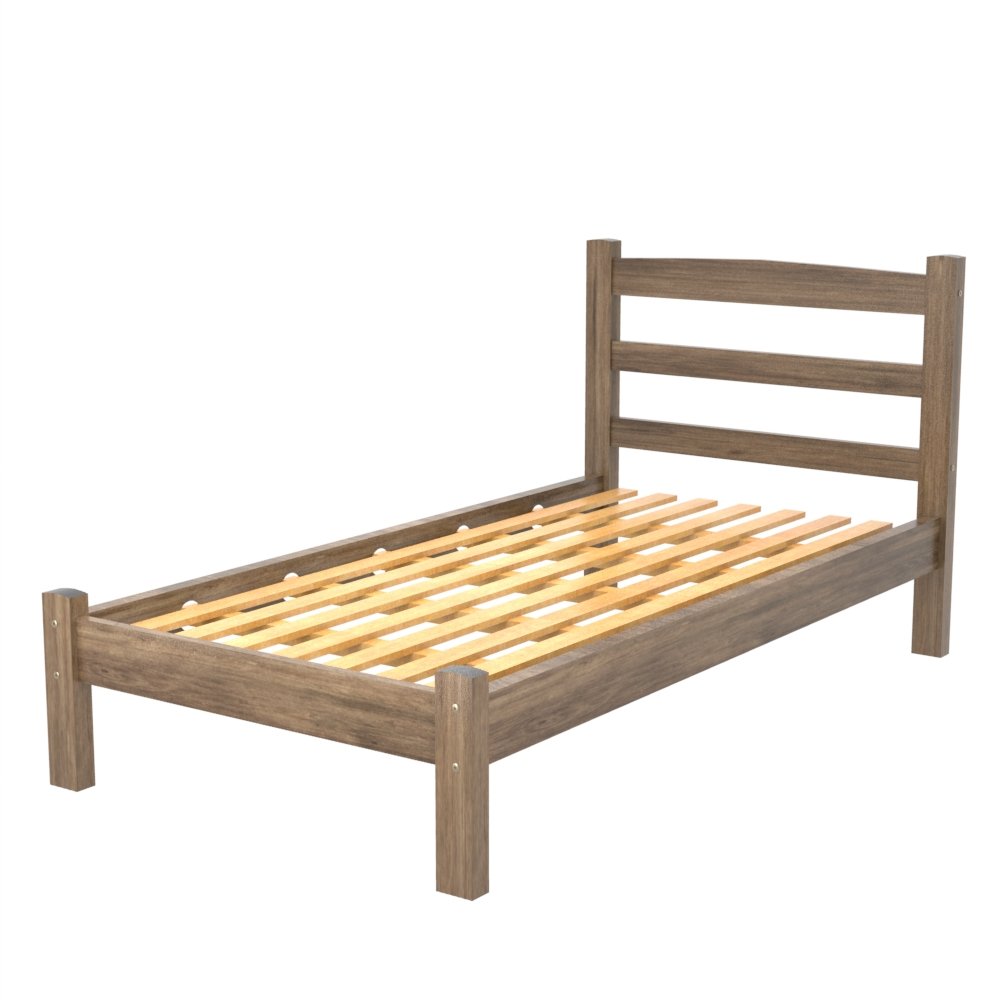 Cama Solteiro em Madeira Maciça Luíza Rústica - Straub Web é boa?