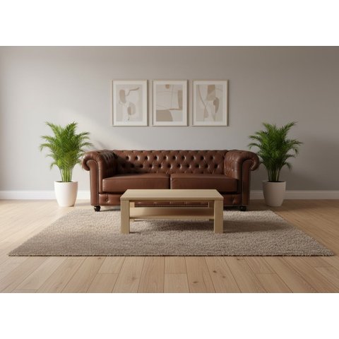 Sofá 3 Lugares Chesterfield Classico Marrom