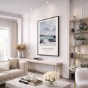 Ver imagem 4 de Quadro Canvas Claude Monet Praia Sainte 60x40cm Mold Preta