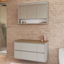 Ver imagem 2 de Armário de Banheiro Berlim 5 Portas 4 Gavetas com Espelho Arenas - Art In Móveis