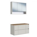 Ver imagem 1 de Armário de Banheiro Berlim 5 Portas 4 Gavetas com Espelho Arenas - Art In Móveis