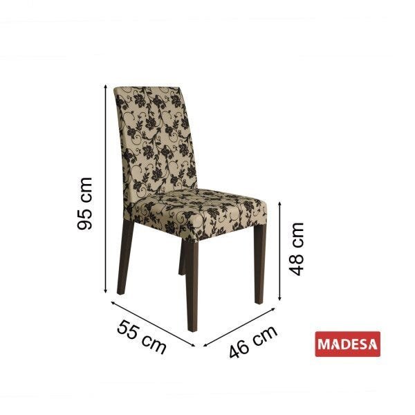Kit 2 Cadeiras Estofadas Madesa - 3