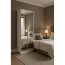 Ver imagem 3 de Sapateira com Espelho 2 Portas Branca 30 Pares