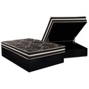 Ver imagem 1 de Conjunto Box Baú Casal: Colchão Molas Paropas D28 / Master Ag80 Black Double Face 17 + Base Crc