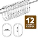 Ver imagem 4 de 1 Cortina Box Banheiro Antimofo Ganchos 180x180 Pev Es M02
