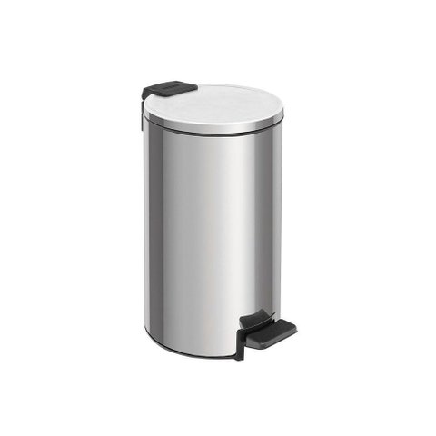 Lixeira Tramontina Loop com Pedal 5l Redonda Inox Polido