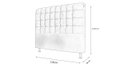 Ver imagem 3 de Cabeceira De Cama Box Ana Casal 140cm X 118cm Couro Preto Mz Decor