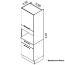 Ver imagem 4 de Paneleiro Exclusive em Aço Itatiaia 2 Portas com Espaço para Forno:grafite/preto