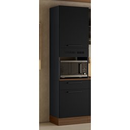 Paneleiro Exclusive em Aço Itatiaia 2 Portas com Espaço para Forno:grafite/preto - 7