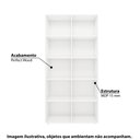 Ver imagem 2 de Estante Livreiro Mathilde com 10 Nichos - Branco