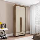 Ver imagem 1 de Guarda Roupa com 2 Portas Trento Cinamomo Off White