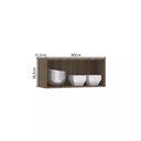 Ver imagem 2 de Armário Cozinha Aéreo Basculante 1 Porta 80 - Módulo Cozinha Aspen - Luciane 0408:vanilla / Cinza Pu