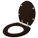 Ver imagem 2 de Assento Sanitario Poliéster Convencional Oval Marrom Café para Vaso Celite
