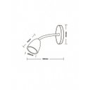 Ver imagem 2 de Arandela Articulavel LED 4W Preta 6500K Leitura Ali90