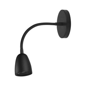 Arandela Articulavel LED 4W Preta 6500K Leitura Ali90