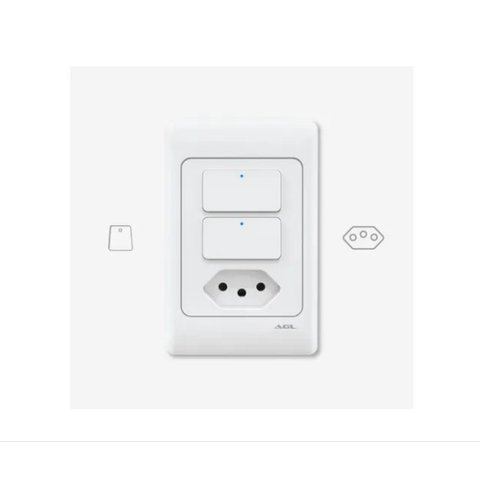 Interruptor Com Tomada Inteligente KS825 Agl K825