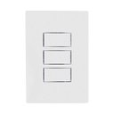 Ver imagem 1 de Kit 2 Interruptor 3 Teclas Simples Completo Bco 10a - I9