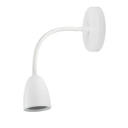 Arandela Flexivel Led 4W Branca Leitura Cabeceira Ali85 - 1