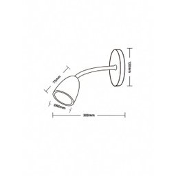 Arandela Flexivel Led 4W Branca Leitura Cabeceira Ali85 - 3