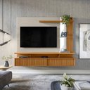 Ver imagem 1 de Painel Home para Tv até 60" 1,8 M Detalhe Ripado Sofisticação e Qualidade - Maragogi Linea Brasil:na