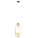 Ver imagem 1 de Pendente Contemporaneo Ball Dourado Esferas Vidro Lavabo Acl23