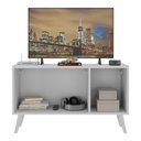Ver imagem 4 de Rack Retrô para Tv até 32 Polegadas com 3 Portas Multimóveis Mp1067 Branco