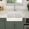 Cuba Evier Cozinha em Porcelana Estilo Fazenda Farm Sink Dupla 84x46x25 - 10