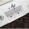 Cuba Evier Cozinha em Porcelana Estilo Fazenda Farm Sink Dupla 84x46x25 - 1