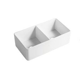 Cuba Evier Cozinha em Porcelana Estilo Fazenda Farm Sink Dupla 84x46x25 - 9