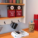 Ver imagem 6 de Kit Aparador Buffet Cantinho Café Armário Parede Amélia Prateleira Decoração Sala Jantar - Rpm