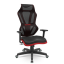 Ver imagem 1 de Cadeira Escritório Presidente Gamer Vizon Dz Plaxmetal Relaxsystem Preta/vermelha