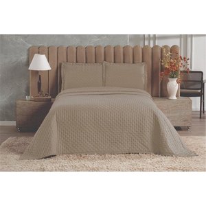 Cobre Leito Solteiro Dupla Face 2pçs Microfibra 90g Onix:bege