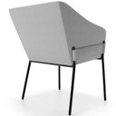 Ver imagem 7 de Kit 2 Cadeiras para Sala de Jantar Estar Living Olívia L02 Bouclê Cinza - Lyam Decor