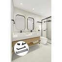 Ver imagem 2 de Kit de Acessórios Para Banheiro com 4 Peças em Aço Inox Black Matte Preto Fosco com toalheiro Duplo