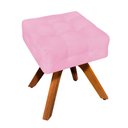 Ver imagem 7 de Kit 02 Poltronas Elisa e 01 Puff Suede Rosa Bebê