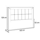 Ver imagem 4 de Cabeceira Cama Box Casal Queen 160cm Paolla P02 Facto Pérola - Mpozenato