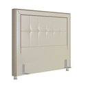 Ver imagem 1 de Cabeceira Cama Box Casal Queen 160cm Paolla P02 Facto Pérola - Mpozenato
