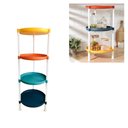 Ver imagem 2 de Estante Infantil Modular Organizador Brinquedos Multiuso Fruteira 4 Prateleiras Casa Sala Quarto